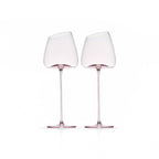 Flamingo Sculpted Bordeaux Glass Set