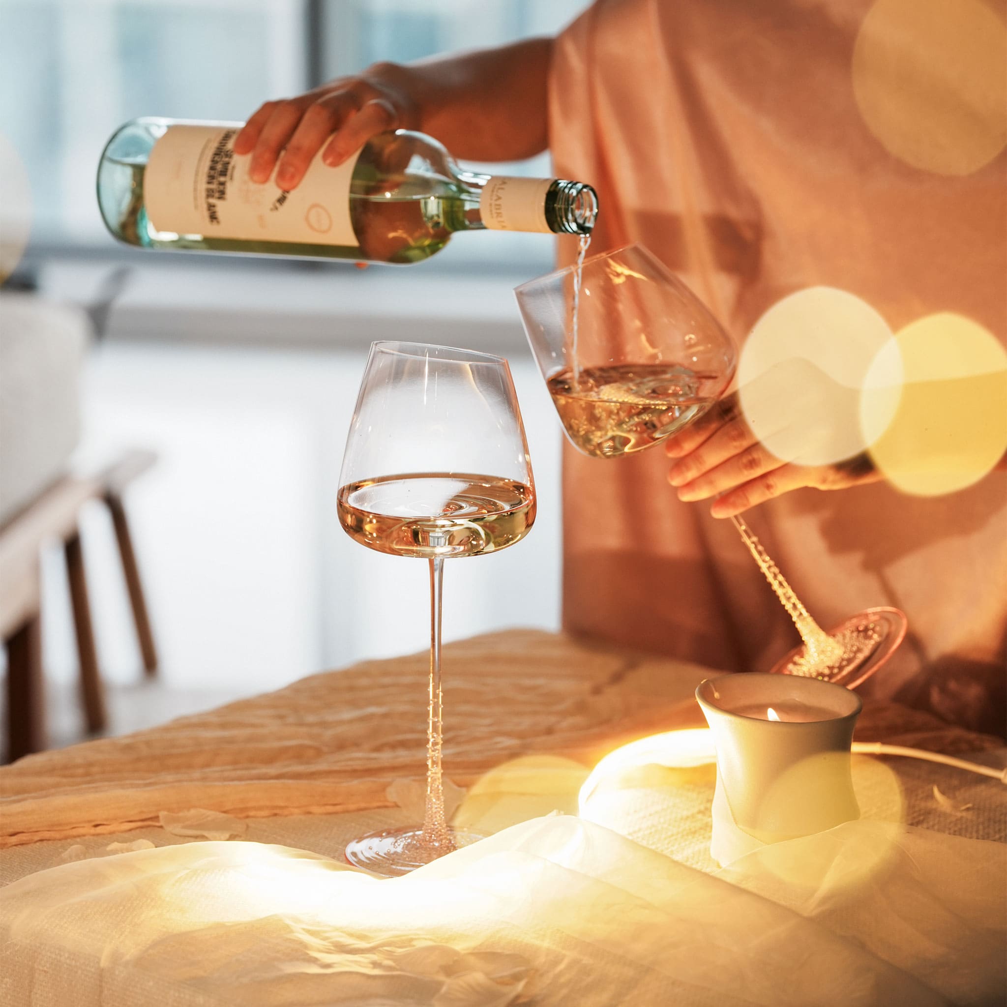 Bordeaux Hump Glass - 3rd Anniversary 2pcs