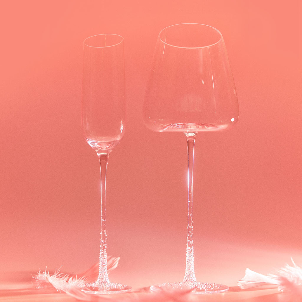 Bordeaux Hump Glass - 3rd Anniversary 2pcs