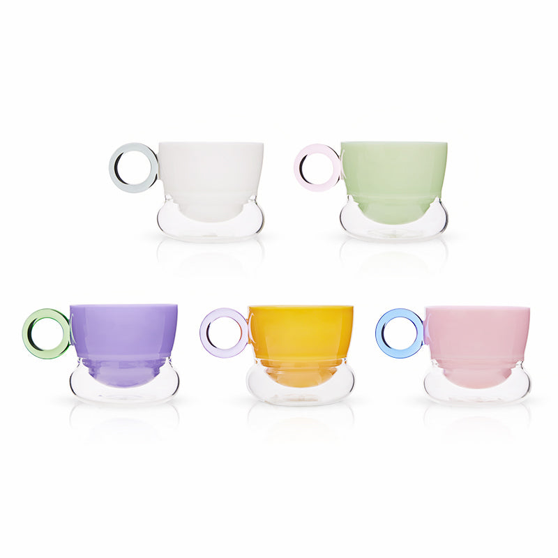Ciambelle Opaline Glass Teacup