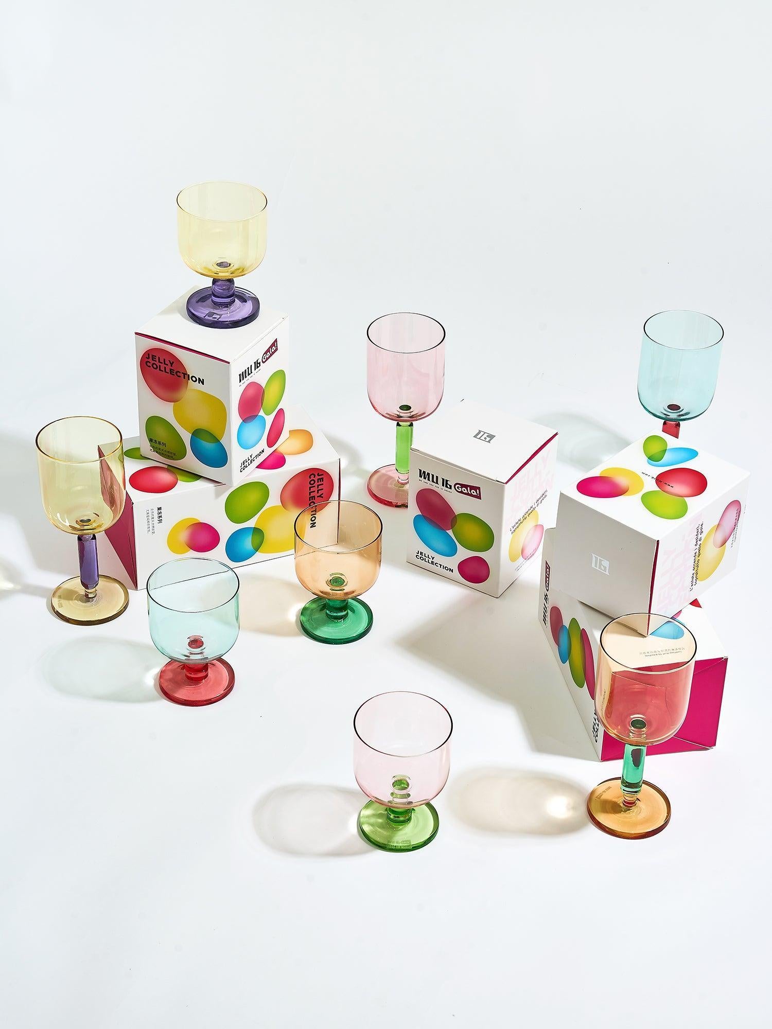 Crystal Drinking Glasses Jelly - Citrus Fizz