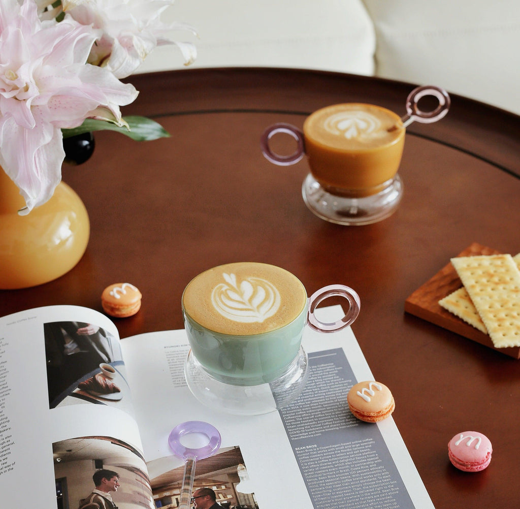 Ciambelle Opaline styled for a quiet coffee ritual with a playful dessert-inspired mood