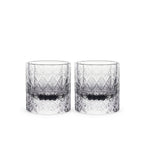 Dazzle Crystal whiskey glass in soft light with deep-cut facets and brilliant reflective detail
