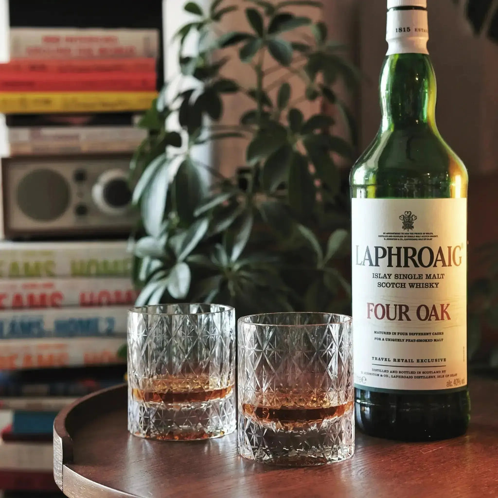 Dazzle Crystal whiskey glass styled for a quiet whiskey ritual with bright reflections and a heavy base