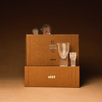 Persimmon inspired baijiu glass set styled for elegant Chinese celebrations and gatherings