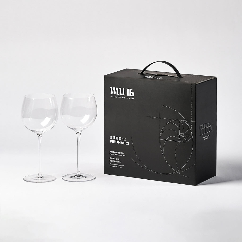 Close-up of hand-blown crystal Chardonnay glass showing ultra-thin rim, clear body, and refined stem detail
