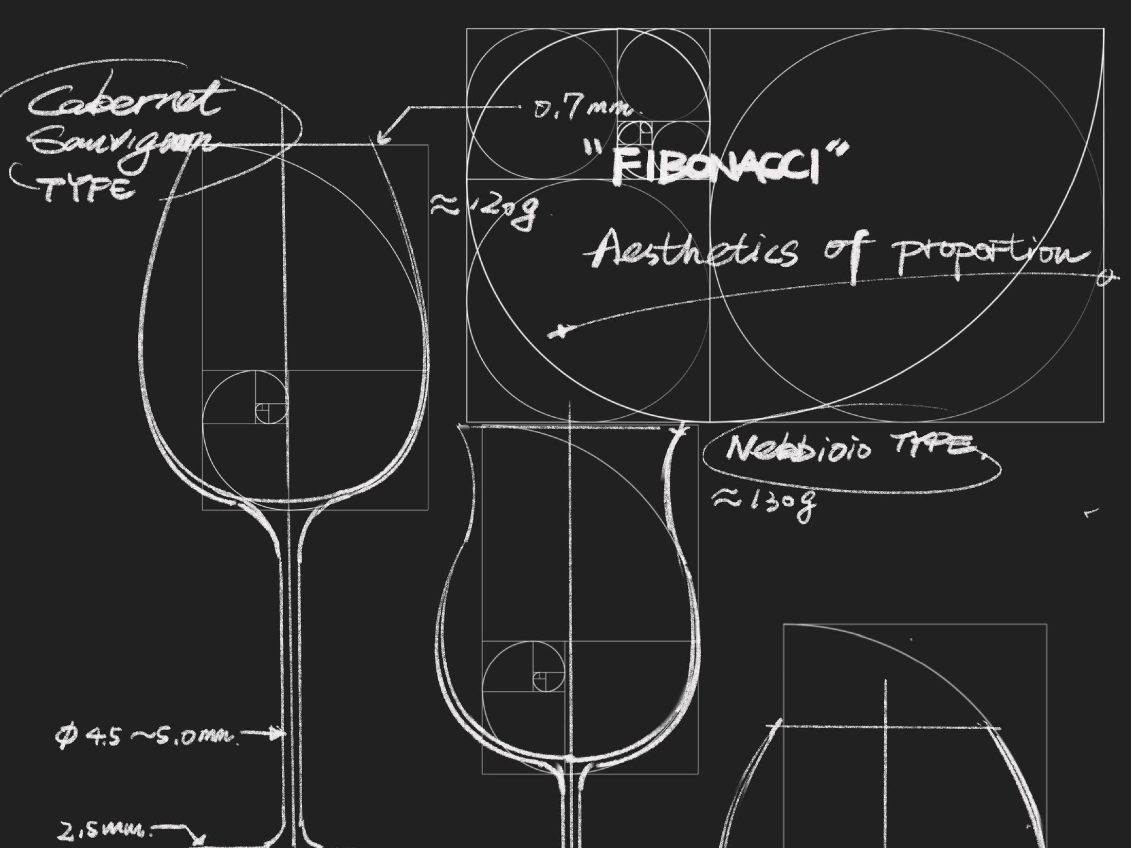 Close-up of hand-blown crystal wine glass showing ultra-thin rim, clear body, and refined stem detail