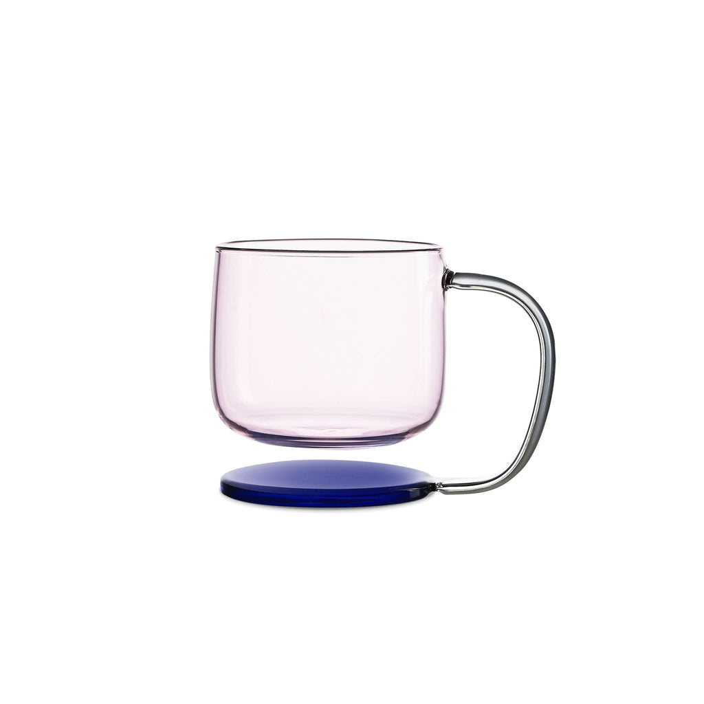 Close-up of Jelly Float showing high borosilicate glass, thick handle, and weighted floating base detail