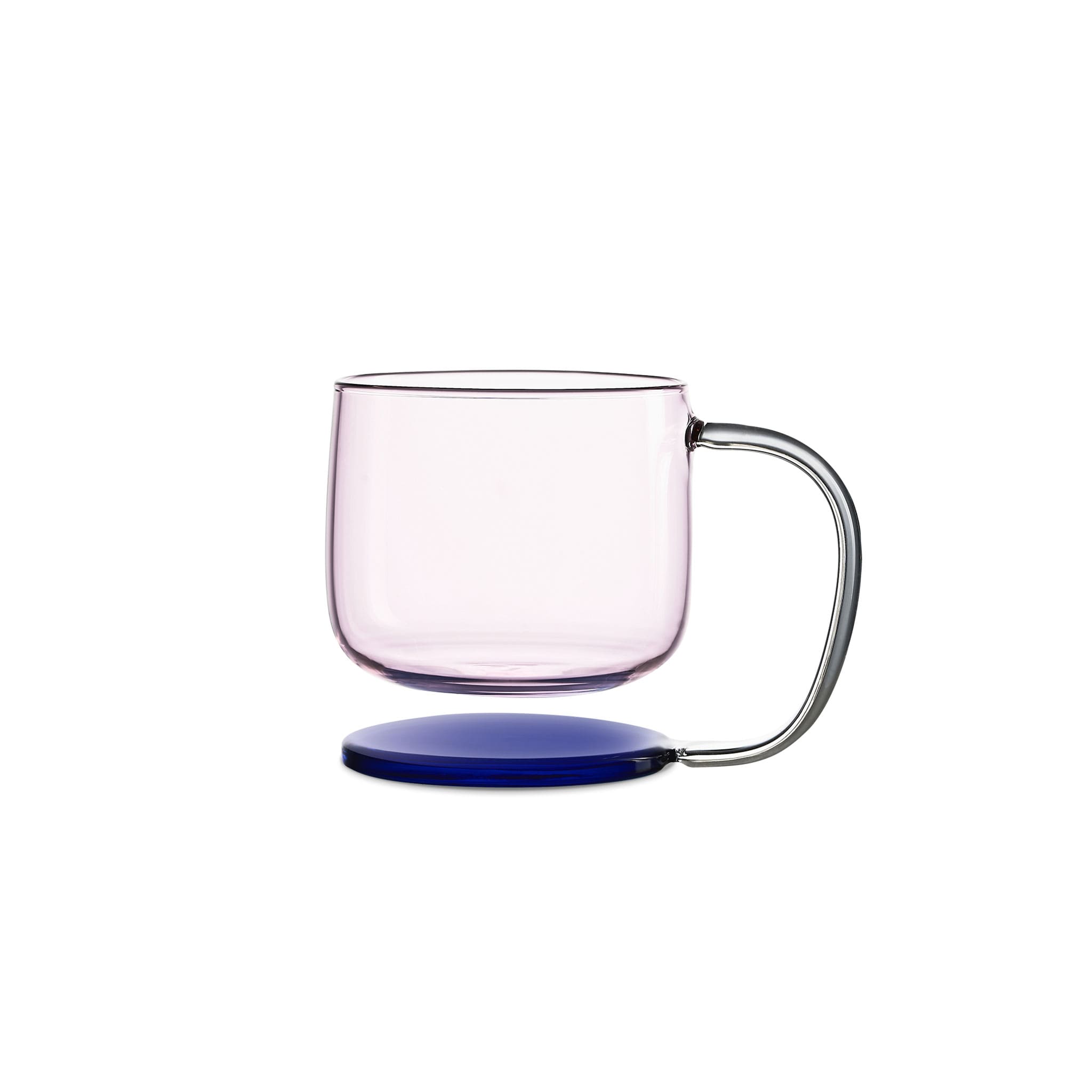 Close-up of Jelly Float showing high borosilicate glass, thick handle, and weighted floating base detail