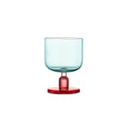 Jelly-inspired glass in soft light with a rounded sculptural silhouette and transparent color