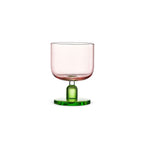 Jelly-inspired glass in soft light with a rounded sculptural silhouette and transparent color
