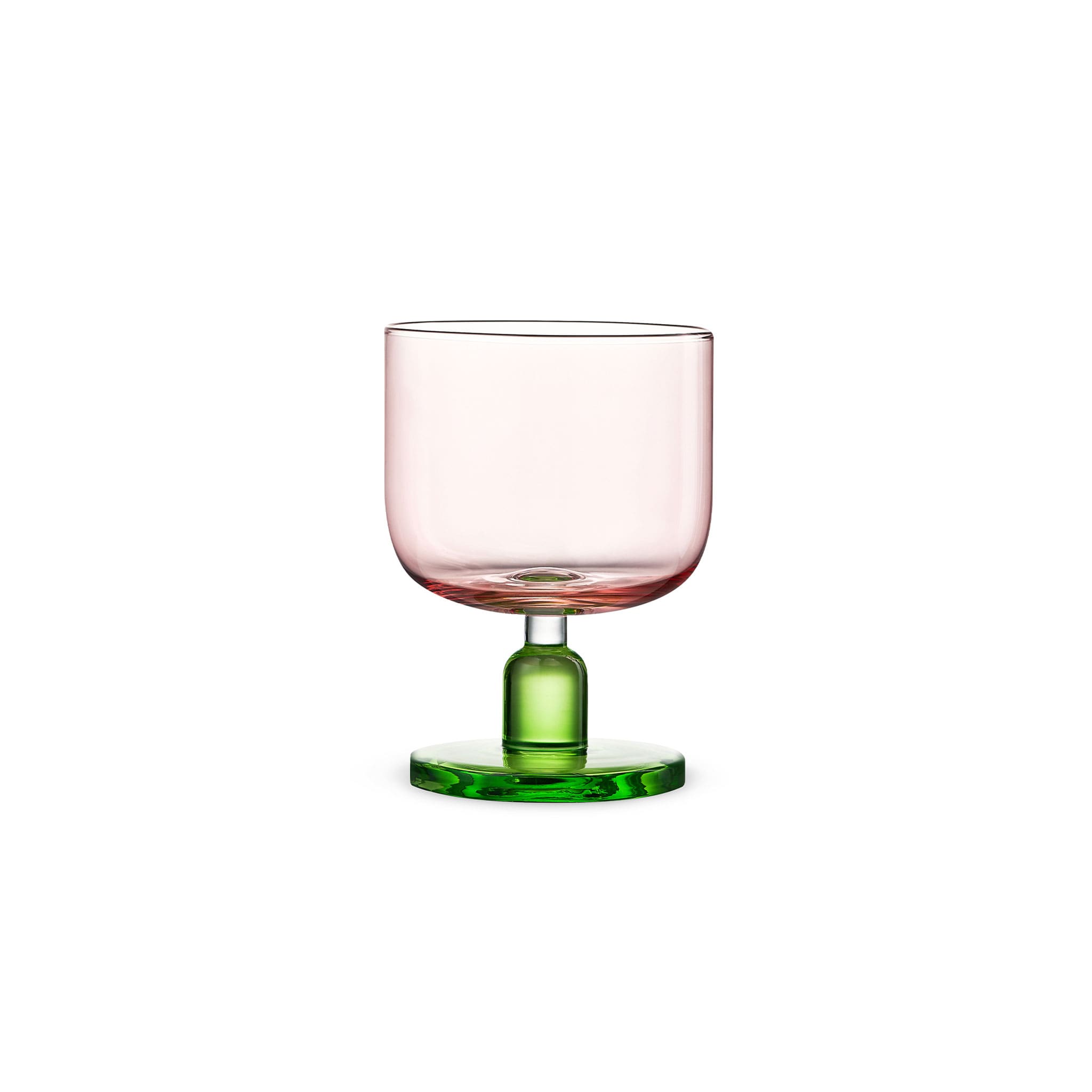 Jelly-inspired glass in soft light with a rounded sculptural silhouette and transparent color