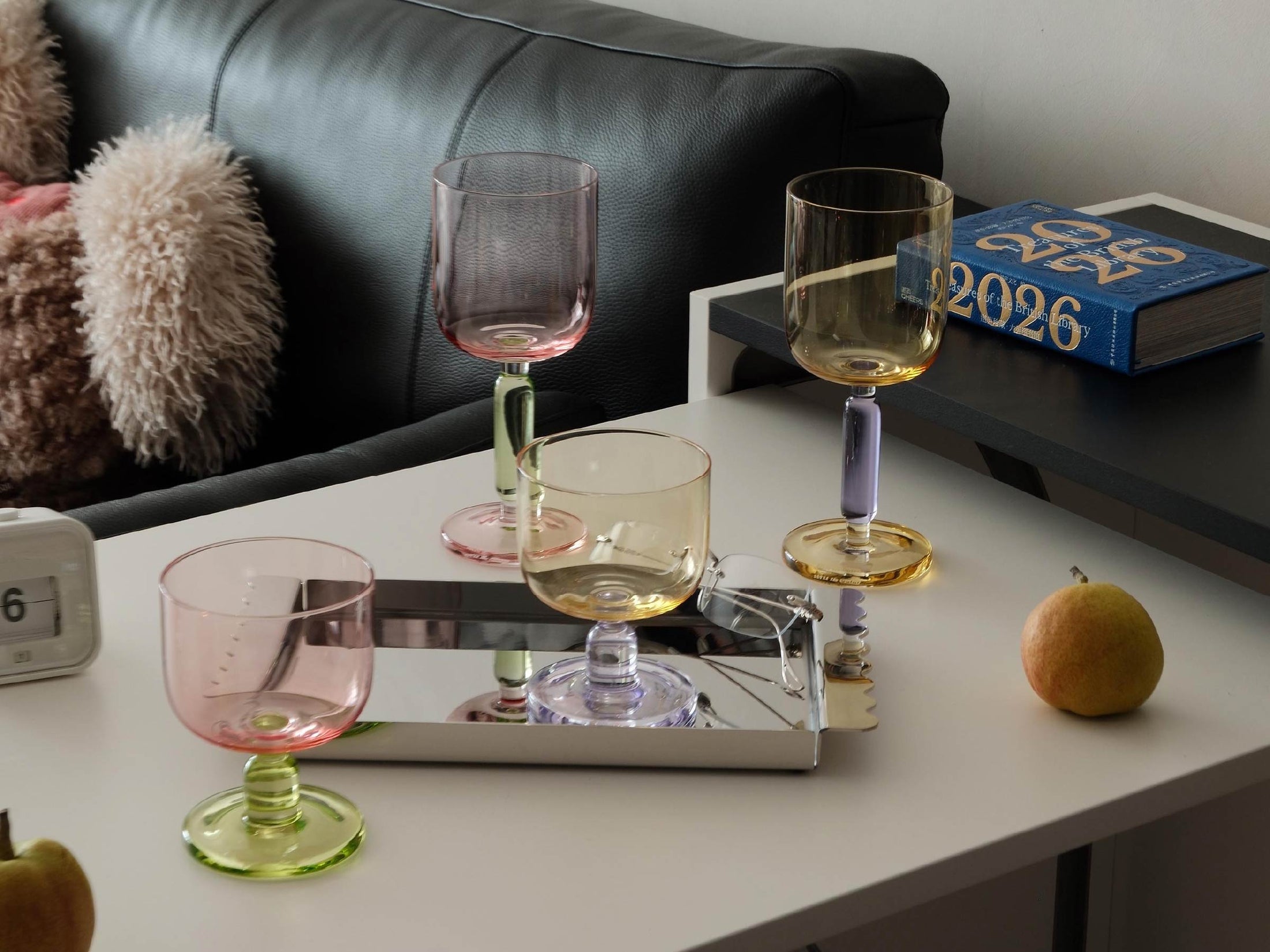 Crystal Drinking Glasses Jelly styled for a quiet drinking ritual with a bright jelly-inspired mood