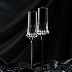 Love Aphrodite Champagne Glass Set styled for a romantic champagne ritual with soft luminous contrast