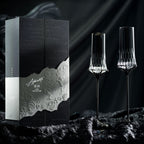 Love Aphrodite Champagne Glass Set styled for a romantic champagne ritual with soft luminous contrast