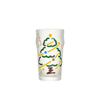Memphis Milano beer glass in soft light with bold graphic detail and a tall sculptural silhouette
