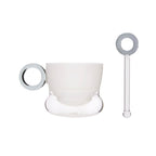 Ciambelle Opaline Glass Teacup