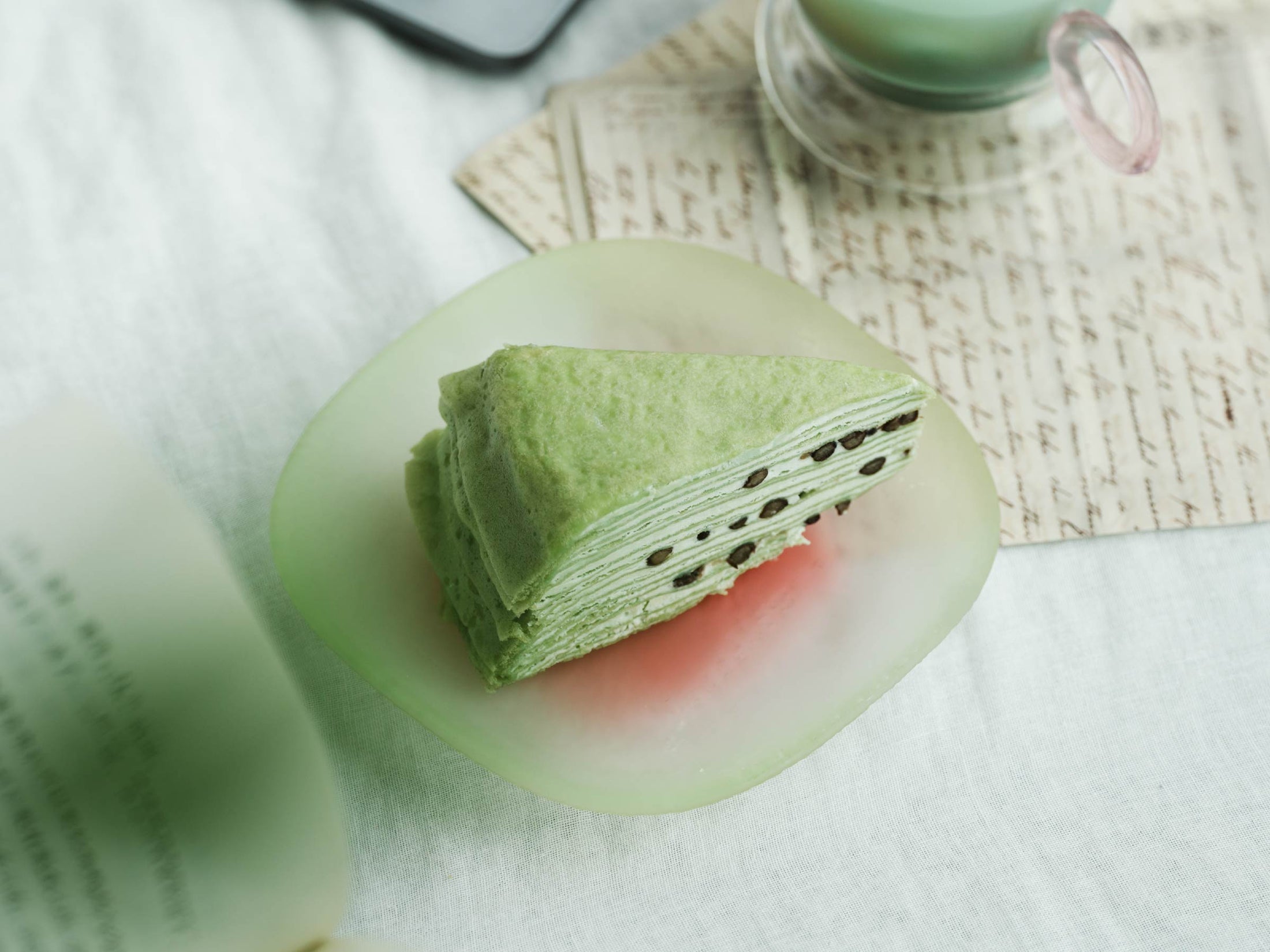 Nubi Dessert plate styled for a quiet dessert ritual with a soft cloud-inspired mood