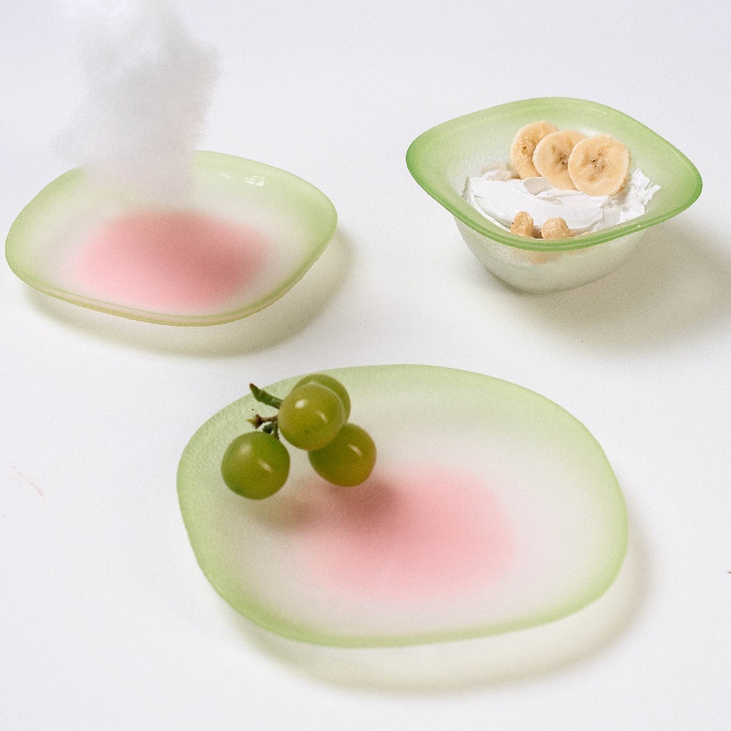 Nubi Dessert plate styled for a quiet dessert ritual with a soft cloud-inspired mood