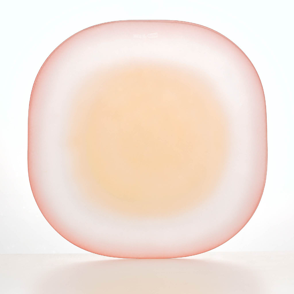 Close-up of Nubi Large Dinner Plate showing matte texture, irregular base pattern, and softly blended color detail