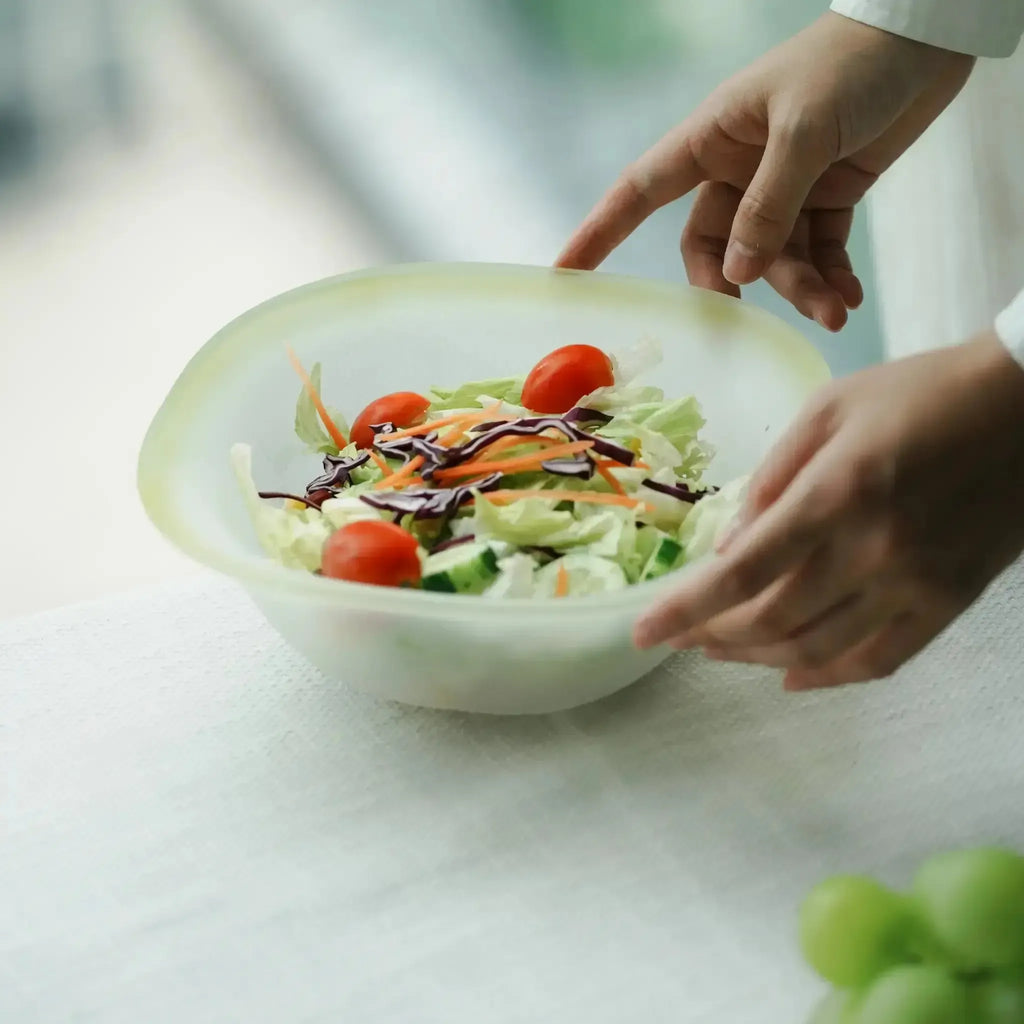 Nubi Salad Bowl styled for a quiet dining ritual with a soft cloud-inspired mood