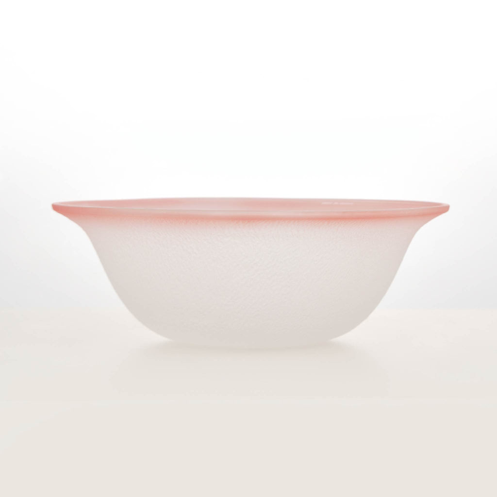 Close-up of Nubi Salad Bowl showing matte texture, irregular base pattern, and softly blended color detail