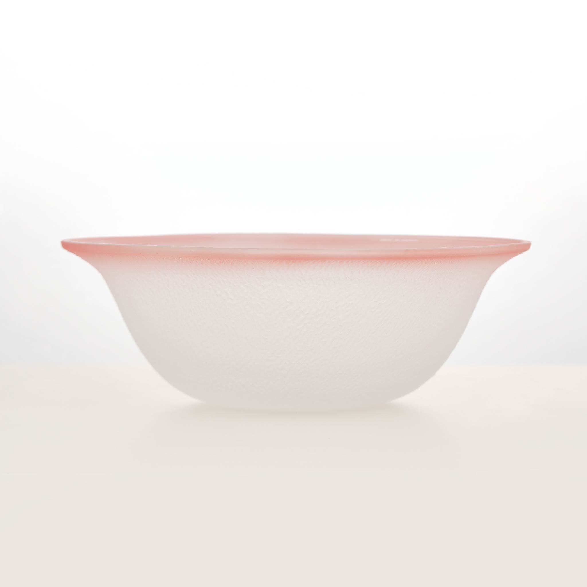 Close-up of Nubi Salad Bowl showing matte texture, irregular base pattern, and softly blended color detail