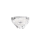 Raw Cullinan tea cup in soft light with raw diamond-inspired facets and brilliant reflective detail