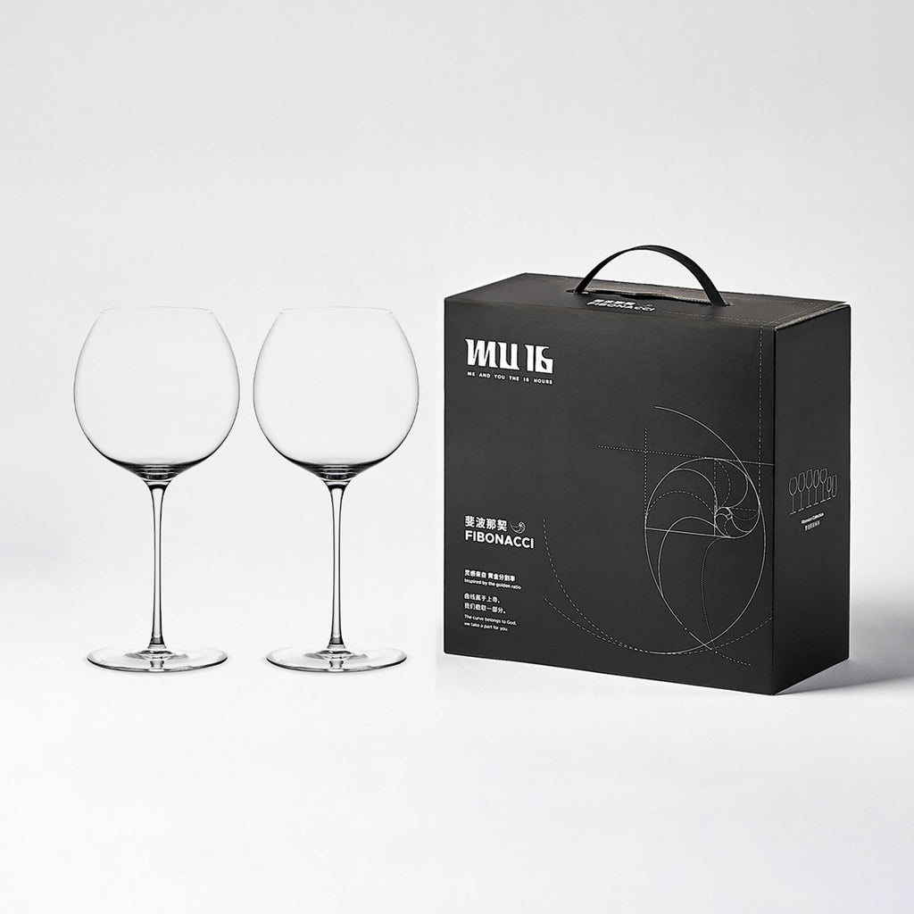 Close-up of hand-blown crystal wine glass showing ultra-thin rim, clear body, and refined stem detail